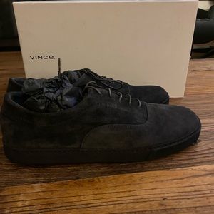 Vince Dark Gray Suede Men's Sneakers